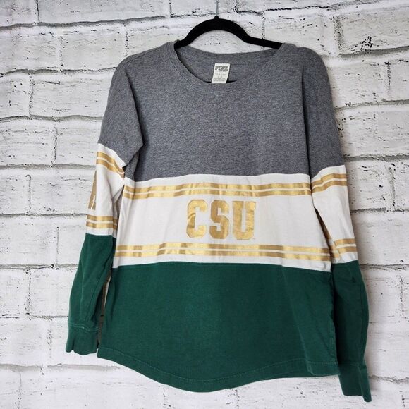 Victoria's Secret PINK 5th & Ocean CSU Fort Collins CO Long Sleeve Shirt Small - Picture 1 of 9